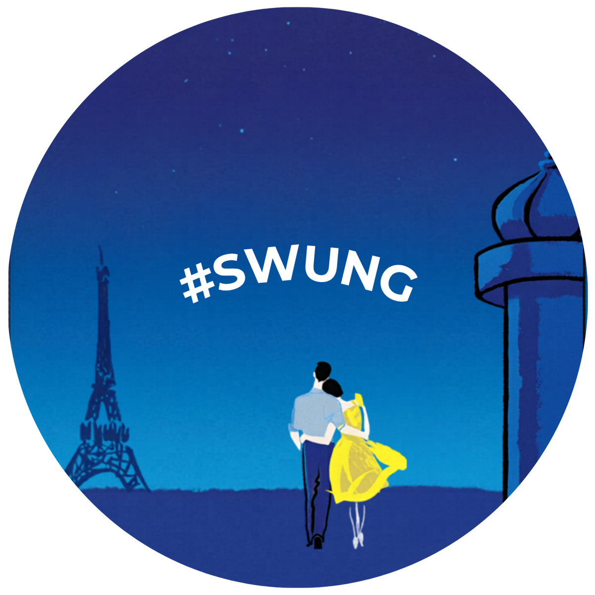 American in Paris Sticker